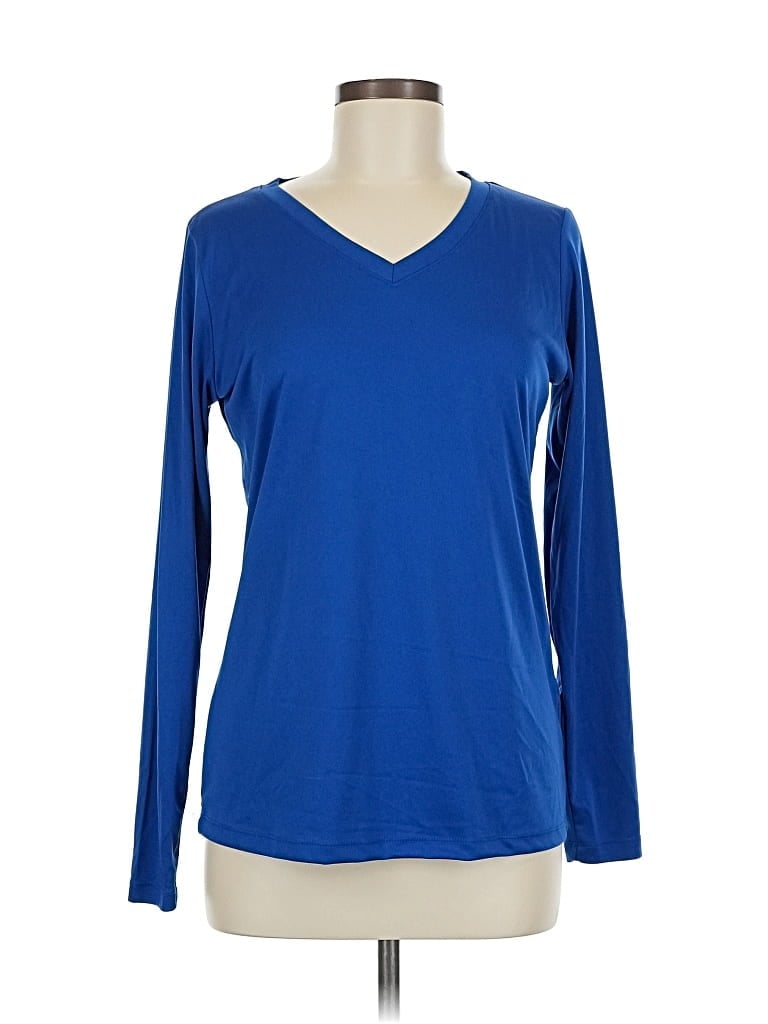 Pre-owned Assorted Brands Long Sleeve T-shirt In Blue