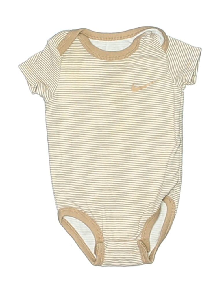Click to view more detailed imagery on our partner's website Pre-owned Nike Babies' Short Sleeve Onesie In Brown