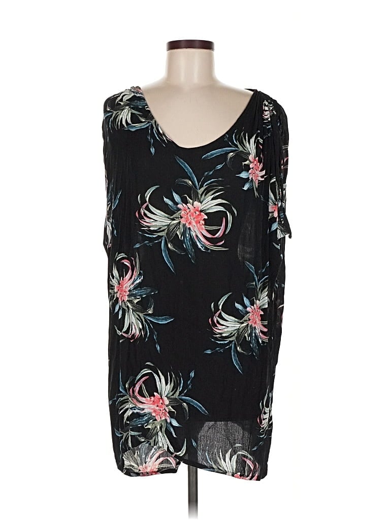 Pre-owned Skye Sleeveless Blouse In Black