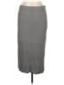 PREMISE Solid Gray Casual Skirt Size L - photo 2