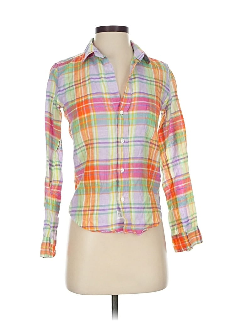 Click to view more detailed imagery on our partner's website Pre-owned Frank & Eileen Long Sleeve Blouse In Yellow