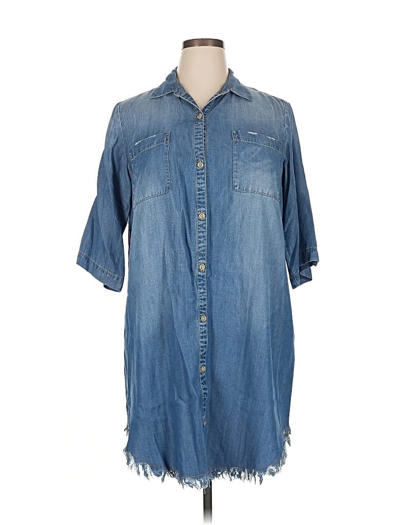 Pre-owned Workshop Republic Clothing Casual Dress In Blue