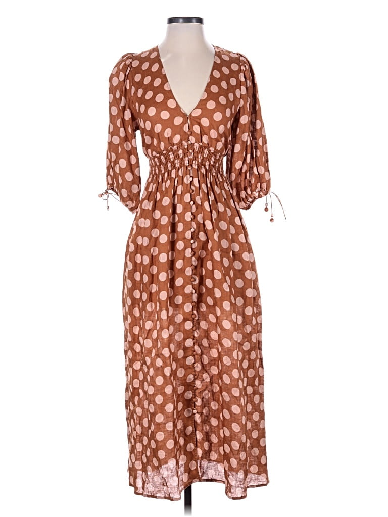 Pre-owned Zimmermann Casual Dress In Brown