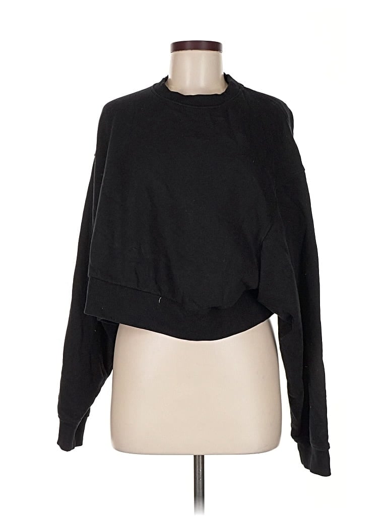 Pre-owned Weekday Sweatshirt In Black