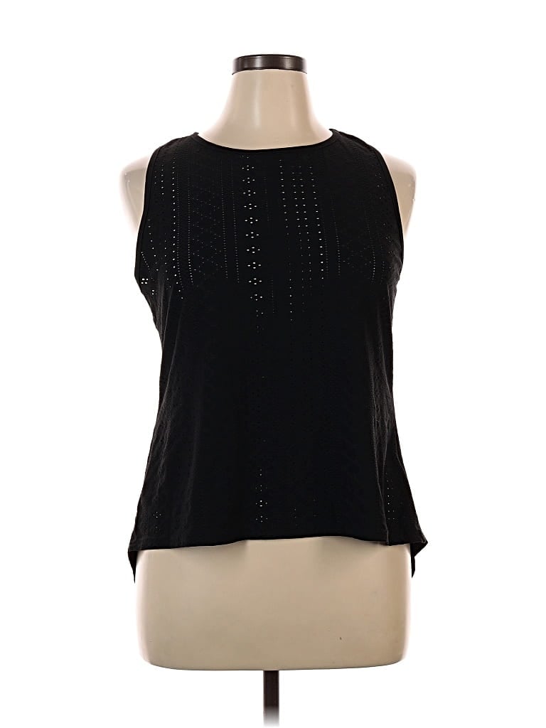 Pre-owned Unbranded Tank Top Black Halter Neckline Tops