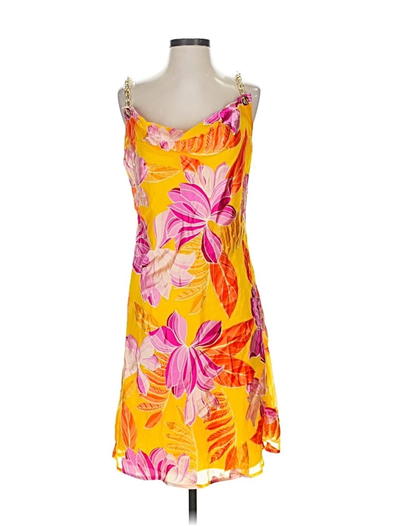Pre-owned Boston Proper Cocktail Dress In Yellow