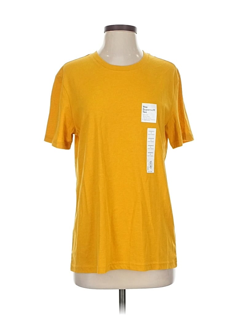 Pre-owned Sonoma Goods For Life Short Sleeve T-shirt In Yellow