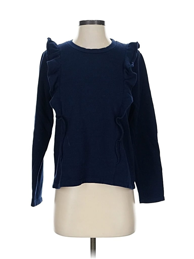 Pre-owned J.crew Mercantile Pullover Sweater In Blue