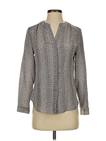 Cynthia Rowley Long Sleeve Silk Top (view 1)