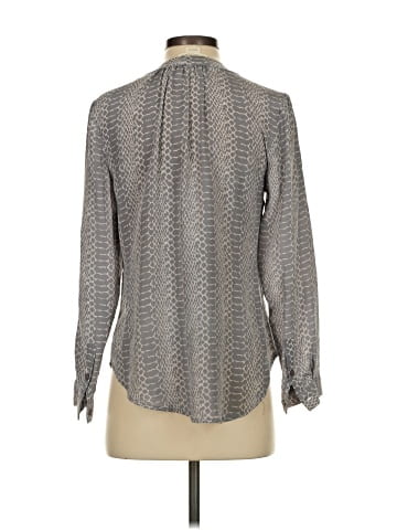 Cynthia Rowley Long Sleeve Silk Top (view 2)