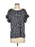 Max Studio Blue Short Sleeve Top Size XS - photo 1