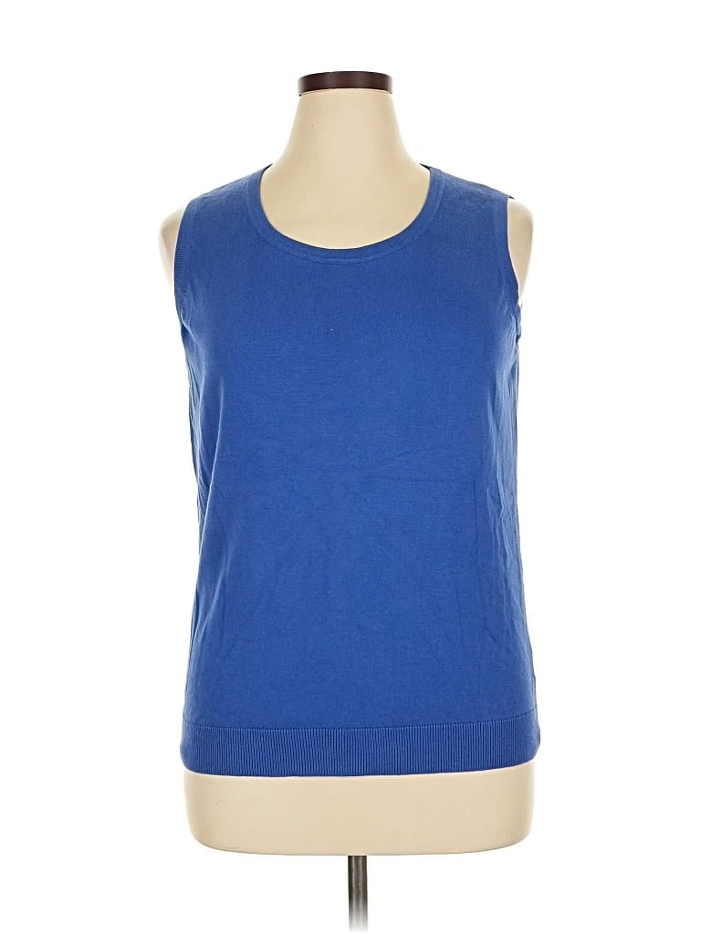 Pre-owned Talbots Outlet Sweater Vest In Blue