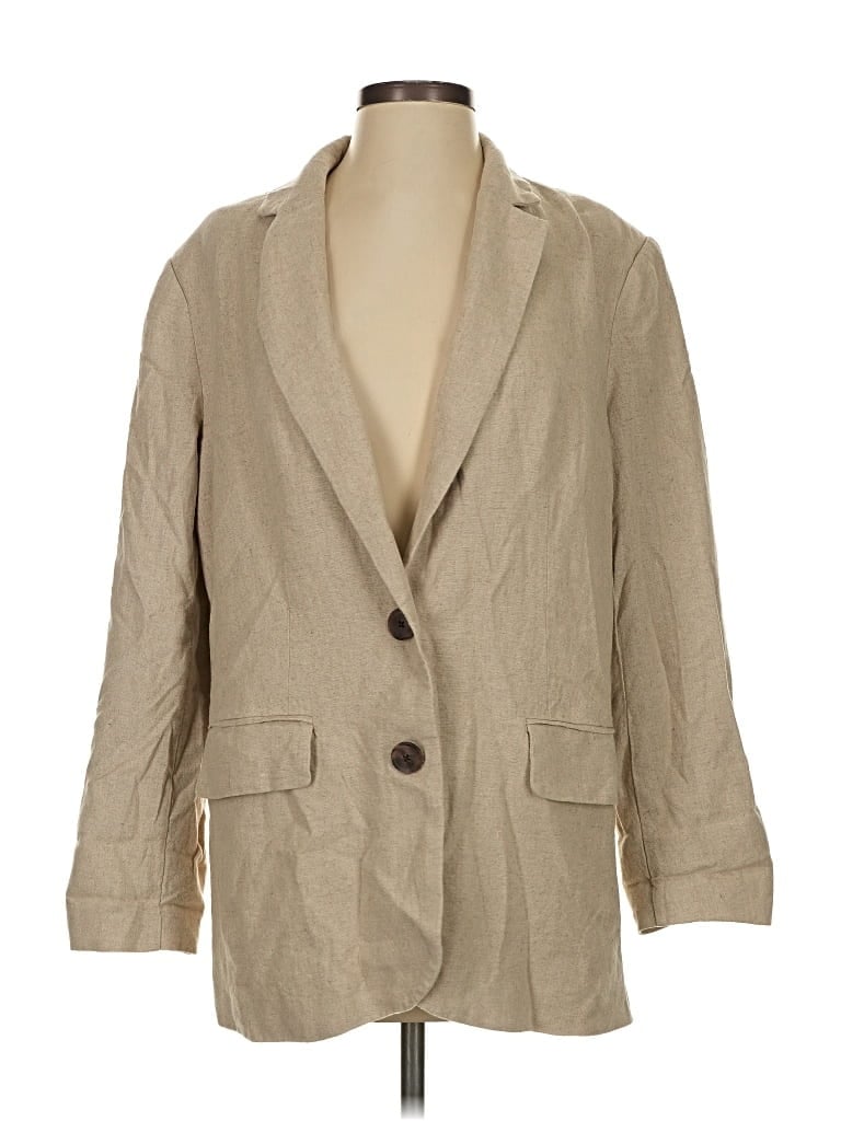 Pre-owned A New Day Blazer Jacket In Brown