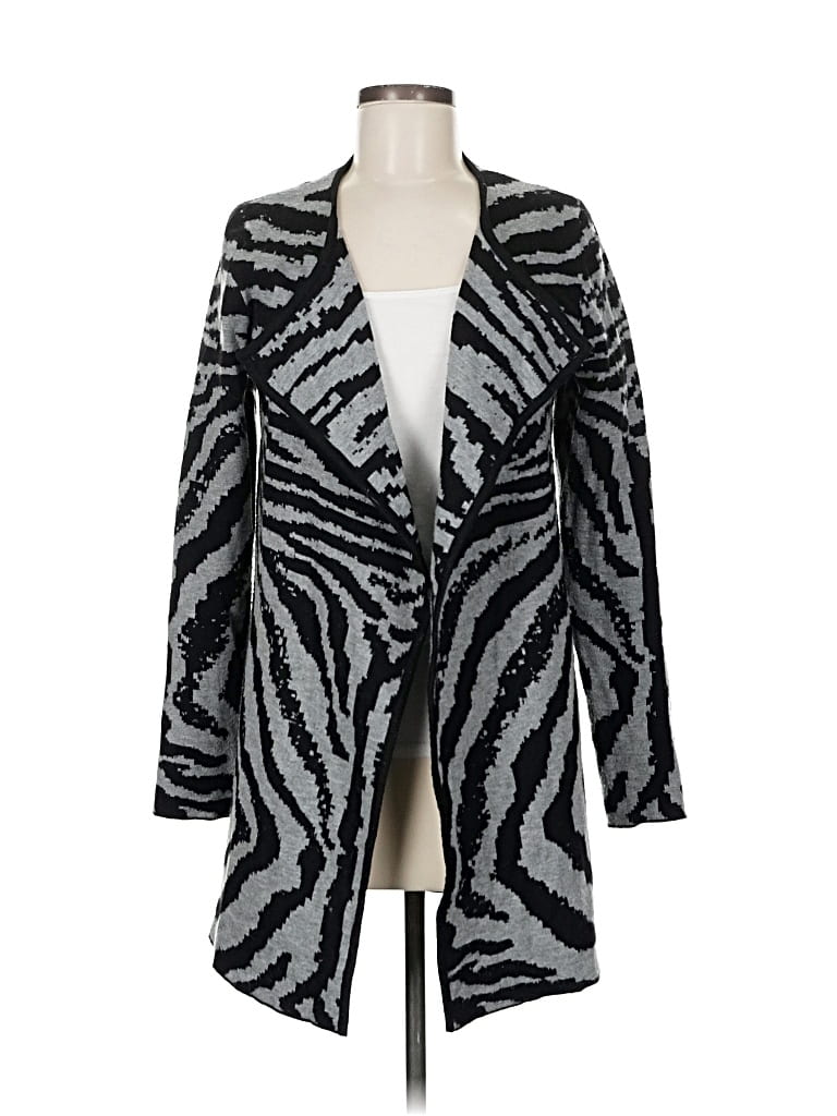 ANDREA JOVINE Pre-owned Cardigan Sweater In Silver