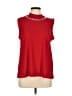89th & Madison Red Sleeveless Blouse Size L - photo 1
