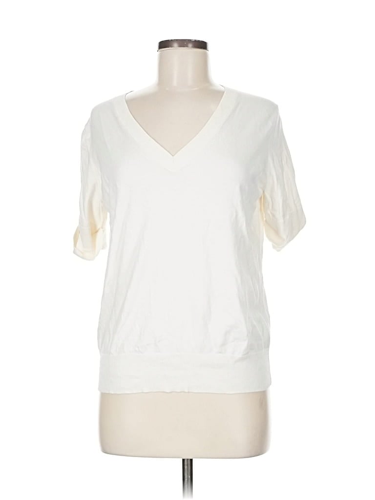 Pre-owned Banana Republic Sweatshirt In White