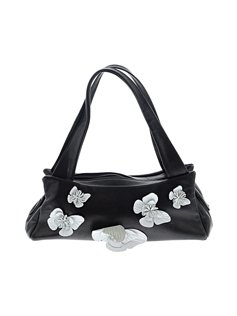 Pre-owned Paolo Masi Leather Shoulder Bag In Black