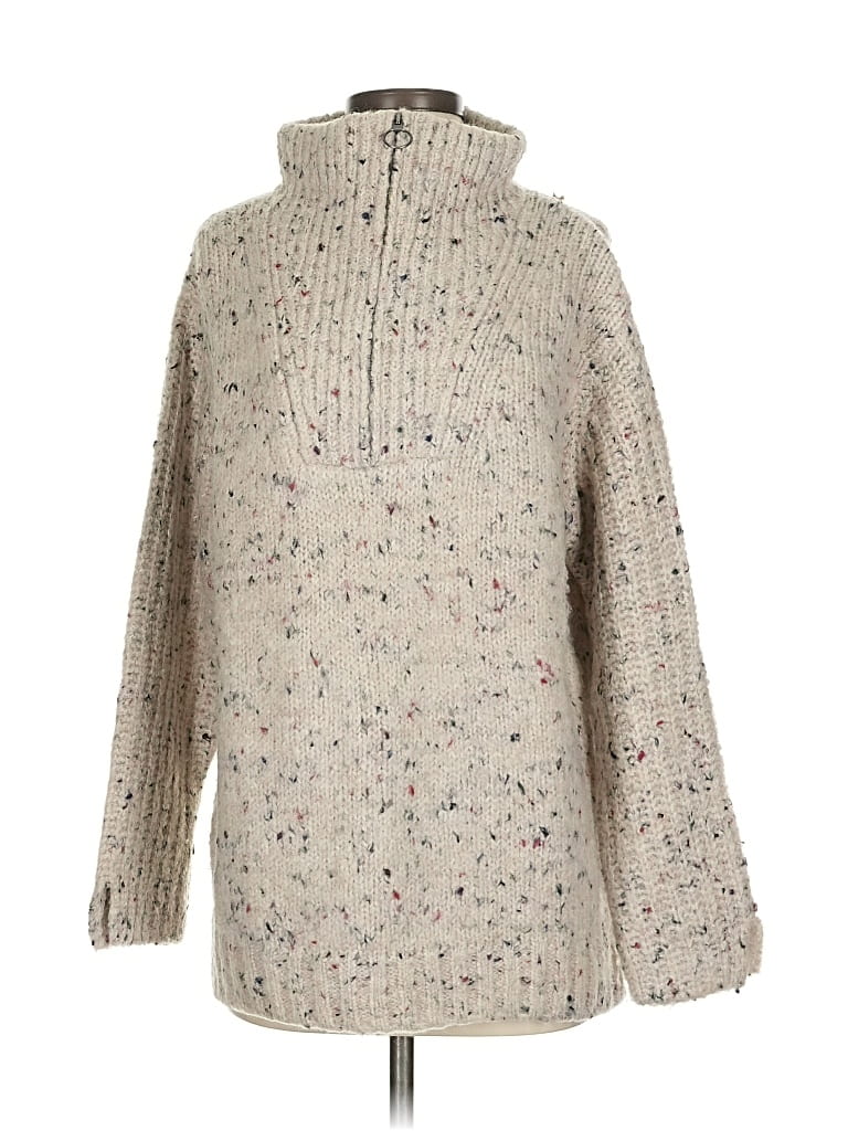 Pre-owned Line Turtleneck Sweater In Brown