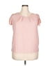 Wet Seal 100% Polyester Pink Short Sleeve Blouse Size XXL - photo 1