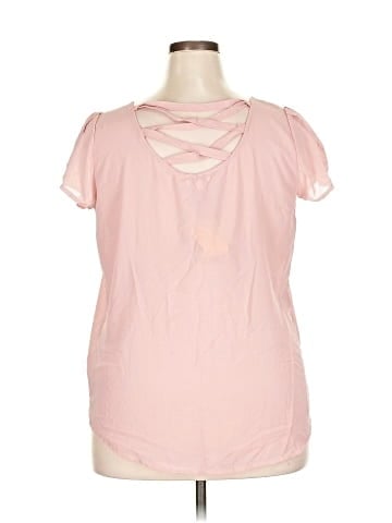 Wet Seal Short Sleeve Blouse (view 2)