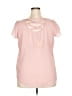 Wet Seal 100% Polyester Pink Short Sleeve Blouse Size XXL - photo 2