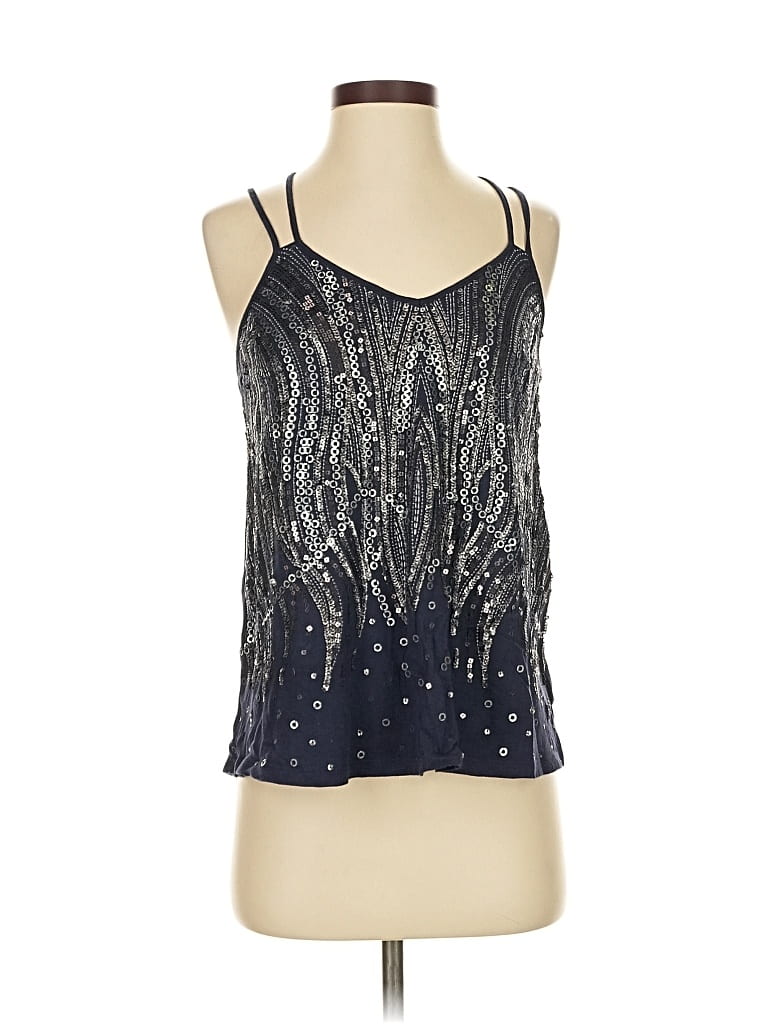 Pre-owned Express Sleeveless Blouse In Silver