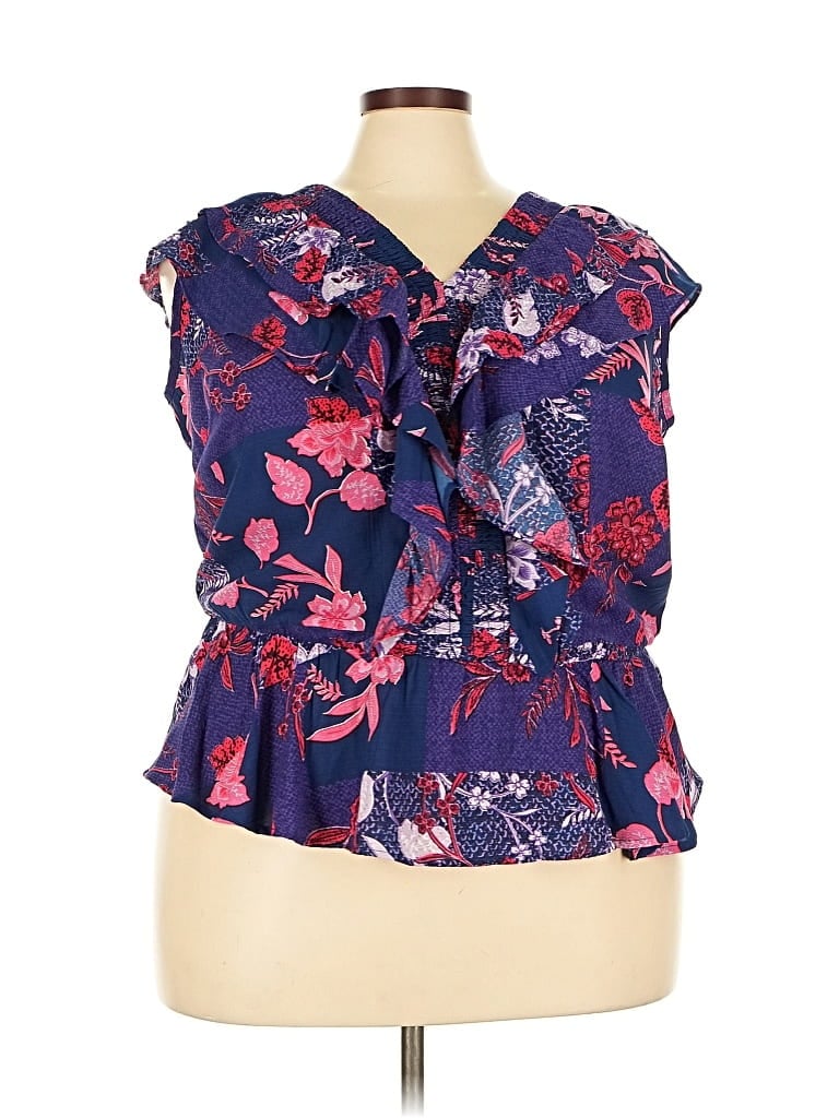 Pre-owned Sofia Jeans By Sofia Vergara Sleeveless Blouse In Blue