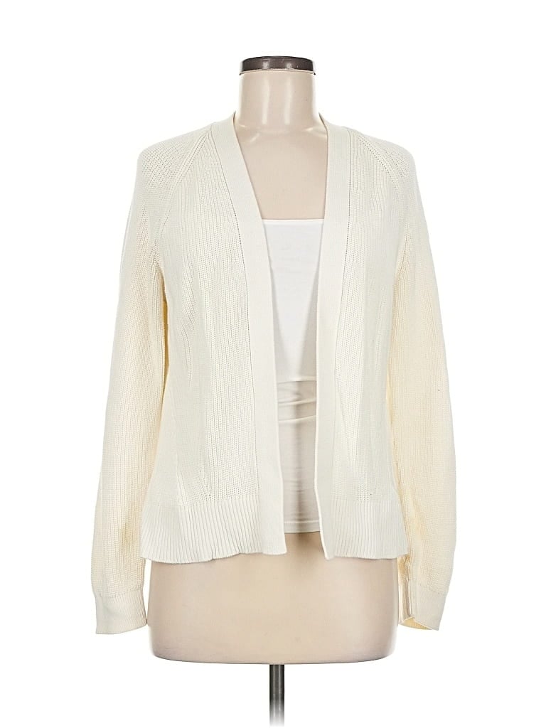 Pre-owned Banana Republic Cardigan Sweater In White