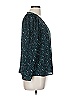 Allison Joy 100% Polyester Teal Long Sleeve Blouse Size M - photo 4