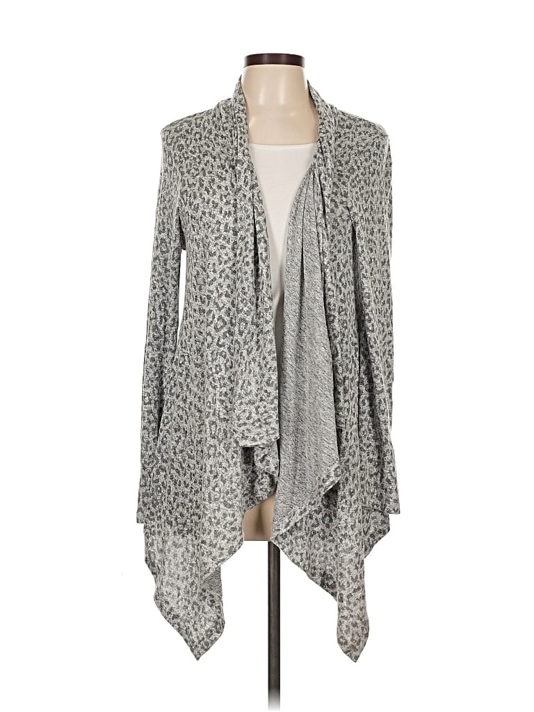 Pre-owned B Collection By Bobeau Cardigan Sweater In Gray