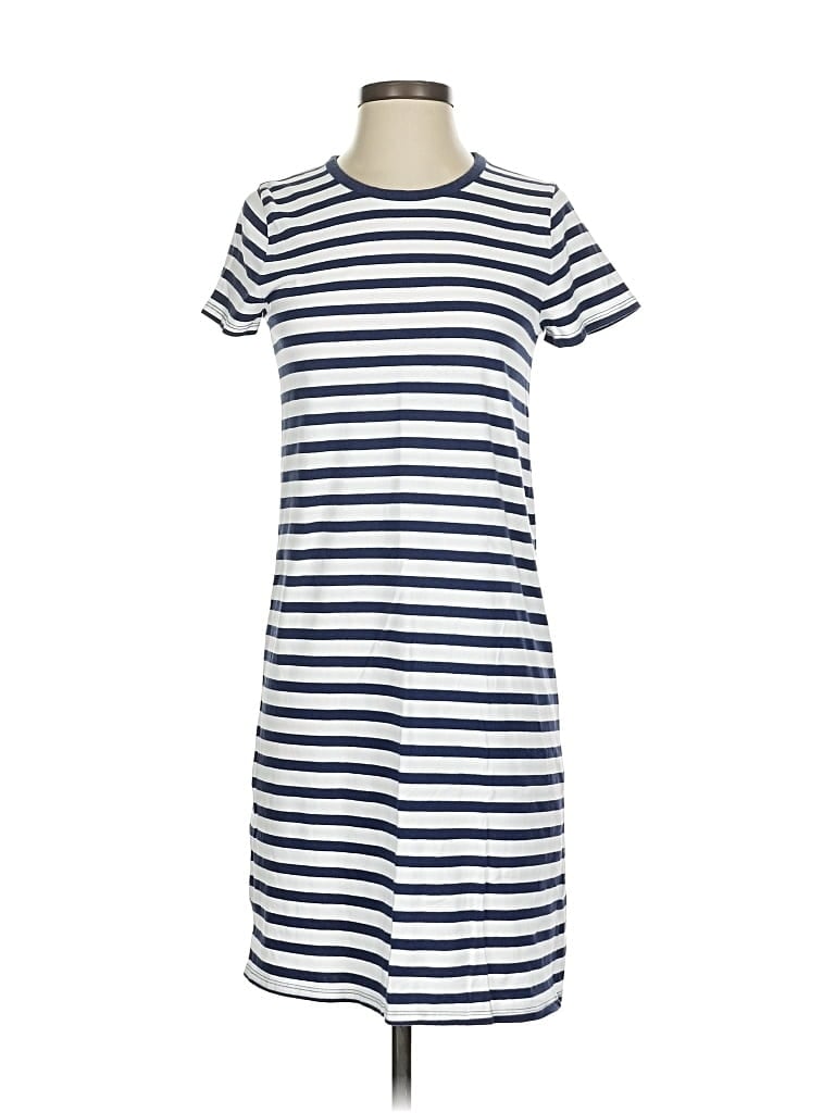 Pre-owned J.crew Factory Store Casual Dress In Blue