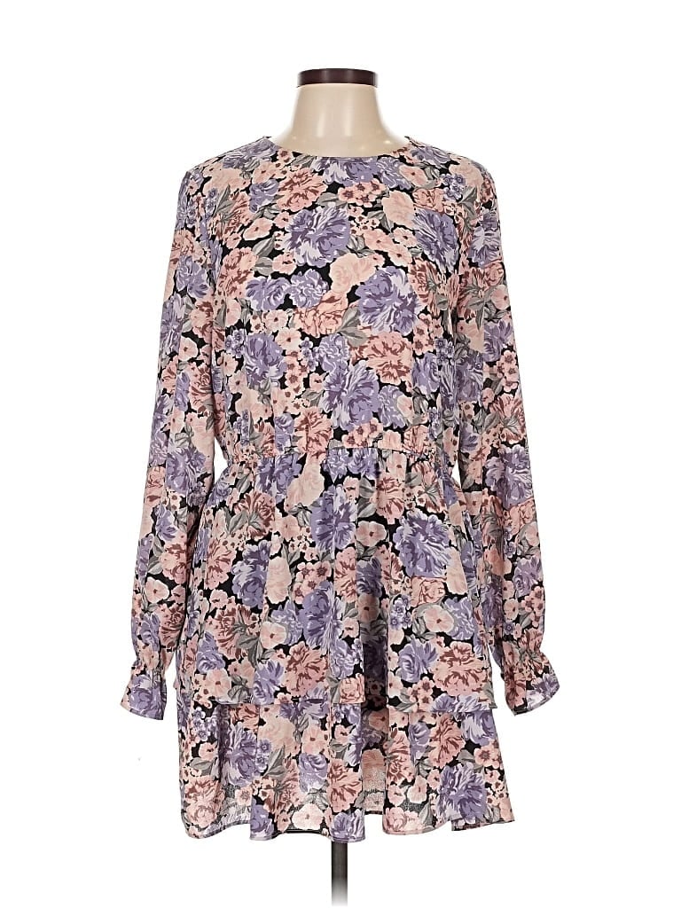 Pre-owned Divided By H&m Casual Dress In Purple