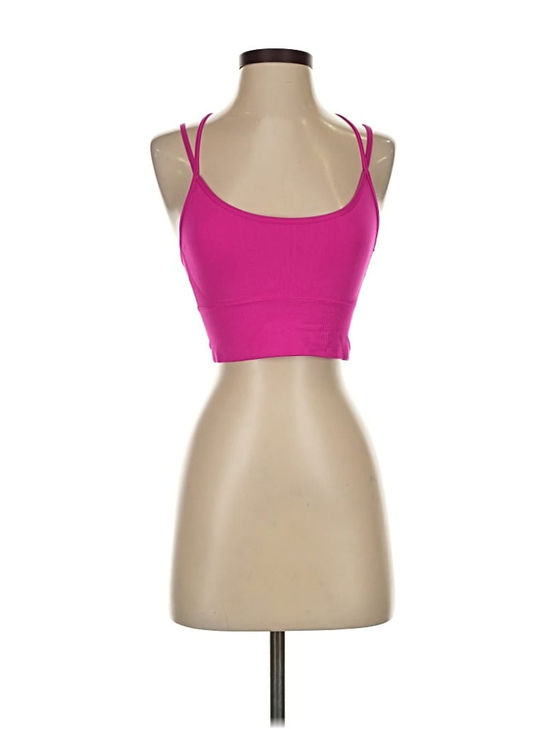 Pre-owned Unbranded Tank Top Pink Strapless Neckline Tops