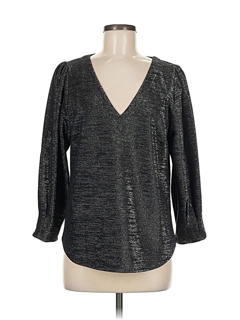 Pre-owned Ro & De Long Sleeve Blouse In Gray