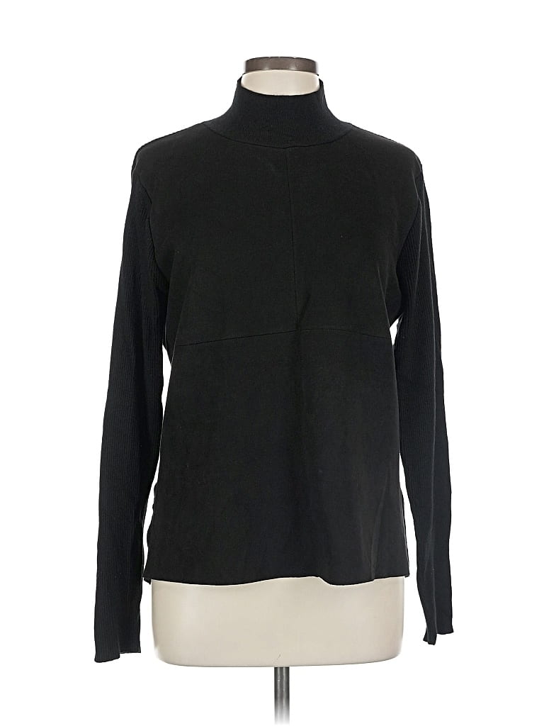 Pre-owned Sioni Turtleneck Sweater In Black