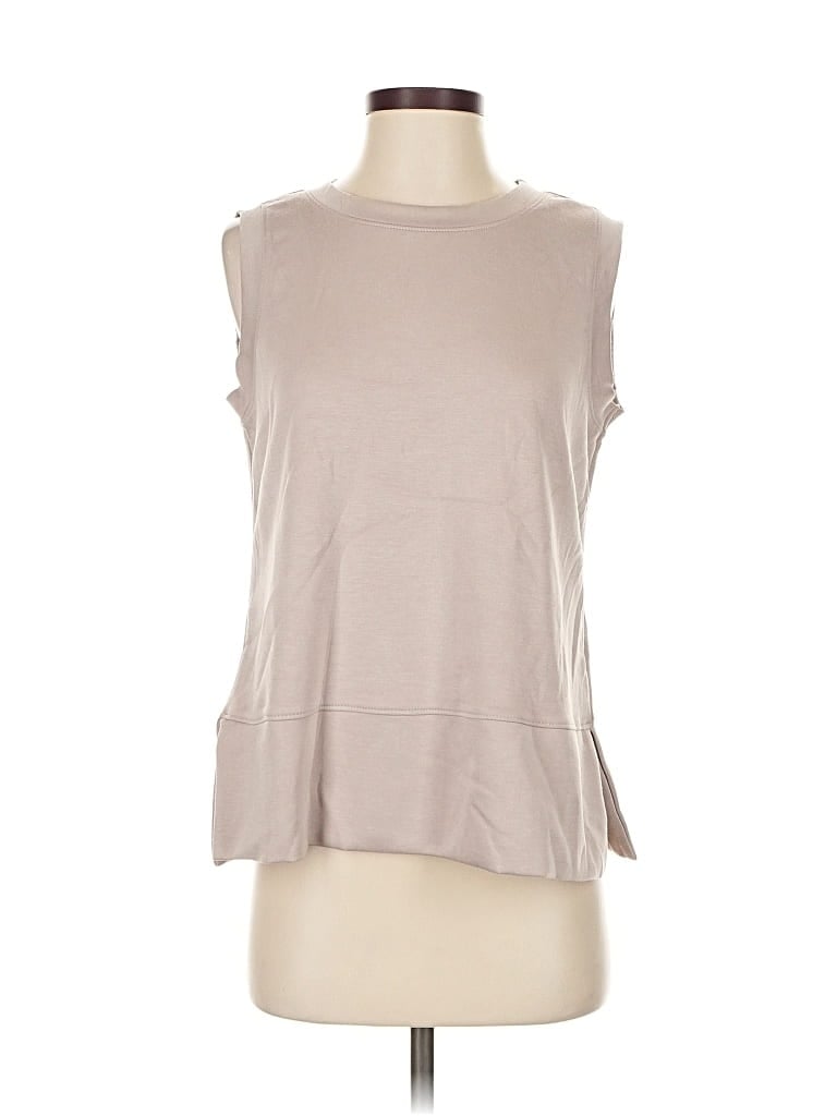 Pre-owned Unbranded Sleeveless T-shirt In Brown
