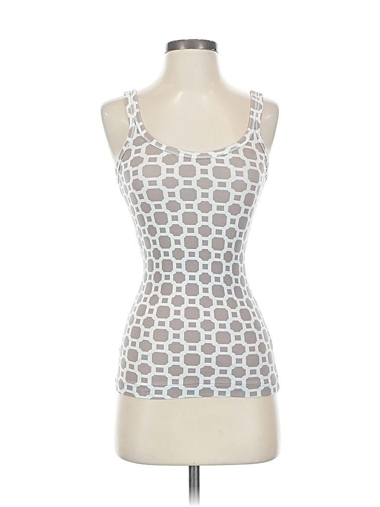 Pre-owned Banana Republic Tank Top Silver Strapless Neckline Tops