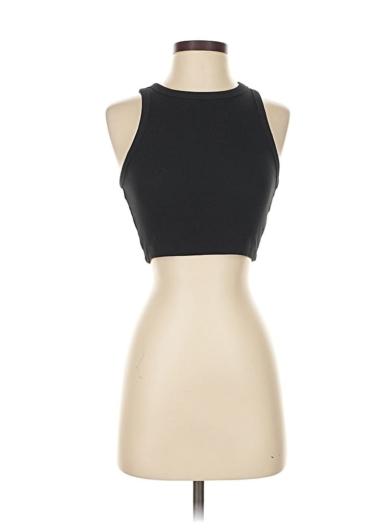 Pre-owned H&m Tank Top Black Halter Neckline Tops
