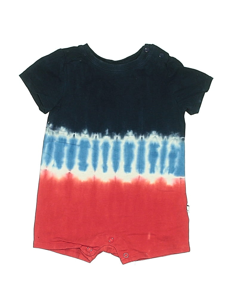 Pre-owned Tommy Bahama Babies' Short Sleeve Onesie In Blue