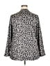 Ellen Tracy Animal Print Gray Pullover Sweater Size XXL - photo 2