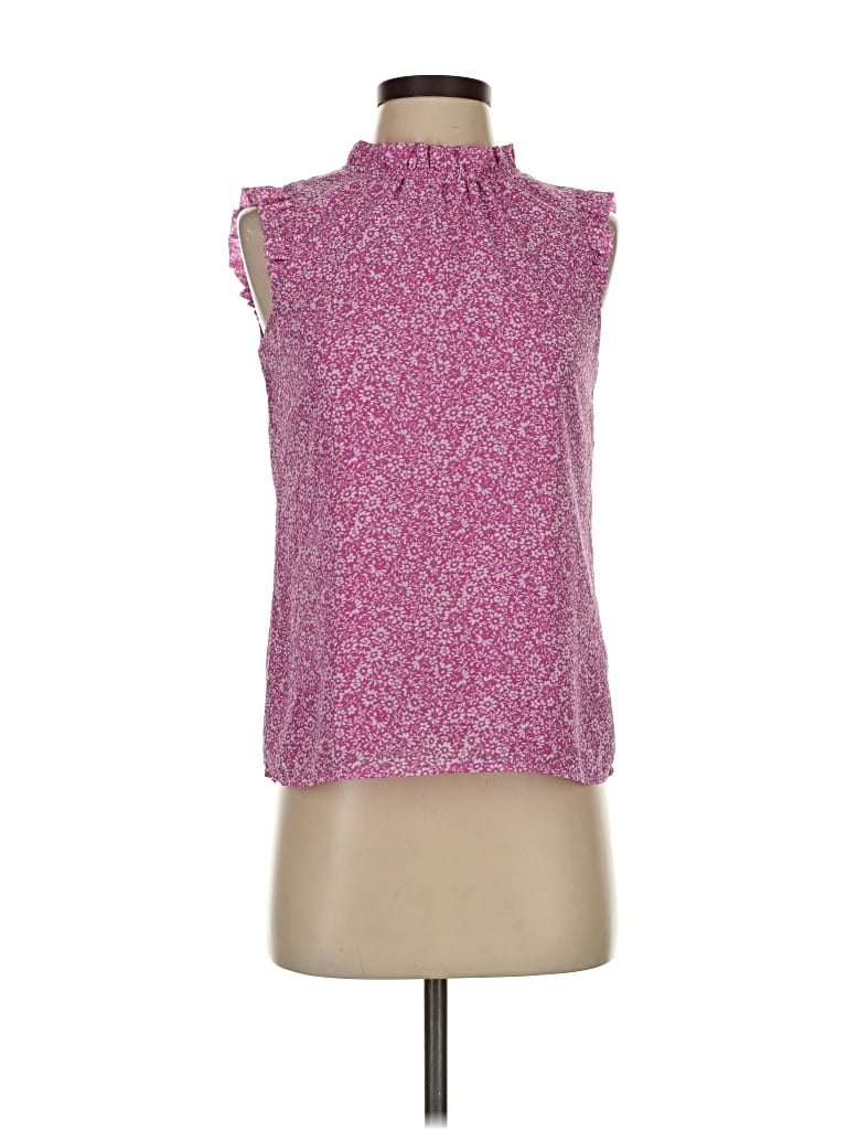 Pre-owned J.crew Factory Store Sleeveless Blouse In Pink