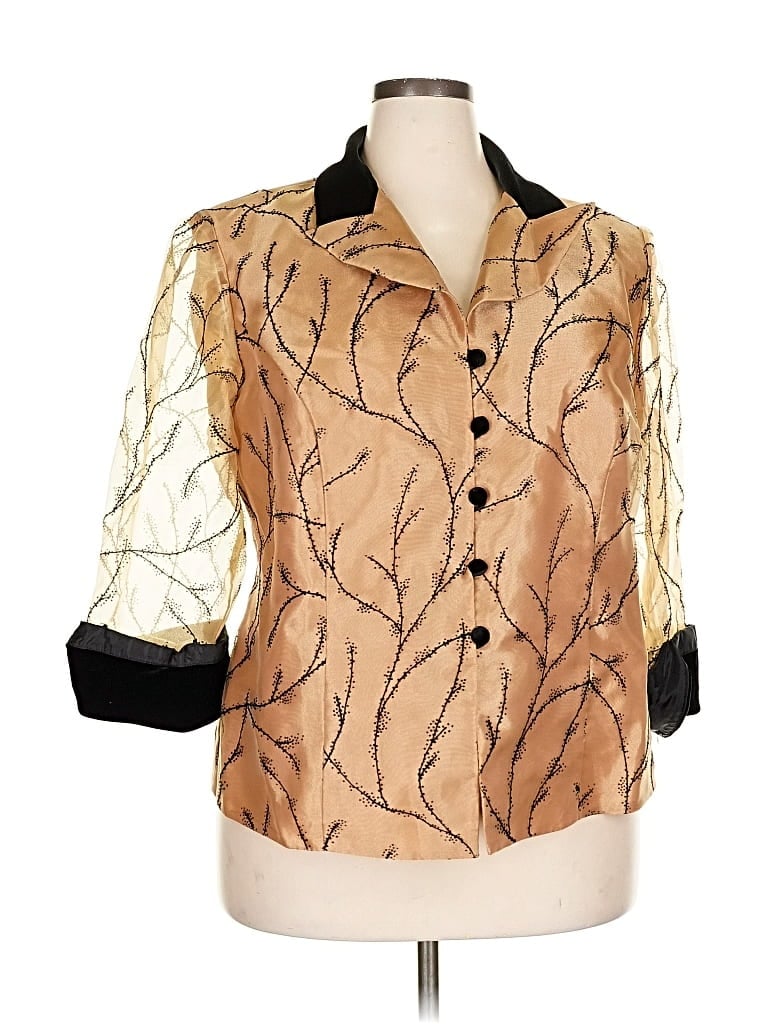 Click to view more detailed imagery on our partner's website Pre-owned Alex Evenings Jacket In Gold