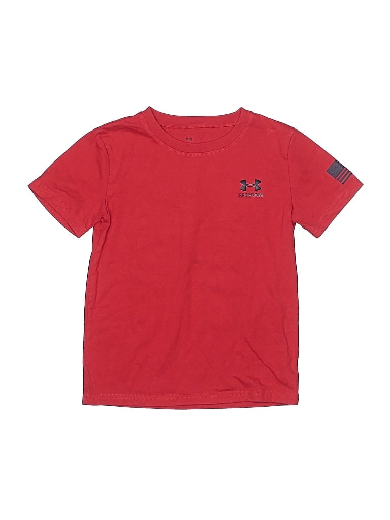 Pre-owned Under Armour Kids' Short Sleeve T-shirt In Red