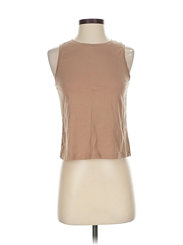 Pre-owned Crz Yoga Sleeveless T-shirt In Brown