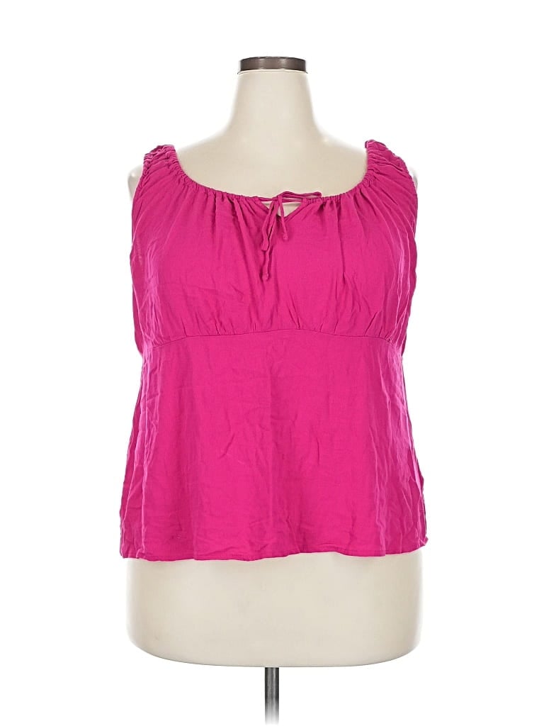 Pre-owned Old Navy Tank Top Pink Strapless Neckline Tops