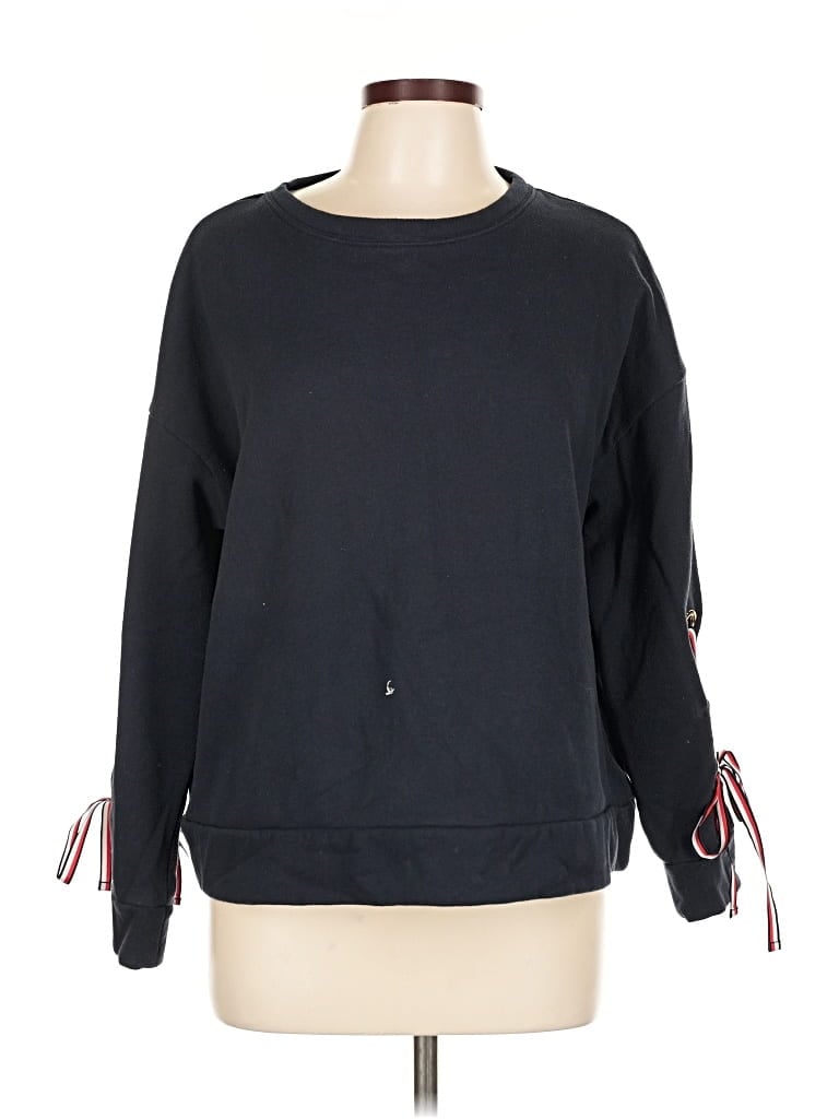 Pre-owned Tommy Hilfiger Sweatshirt In Black