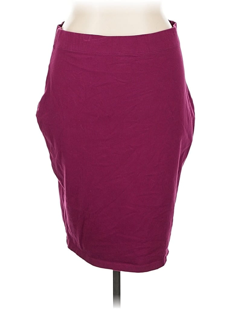 Pre-owned Boutique Casual Skirt In Burgundy
