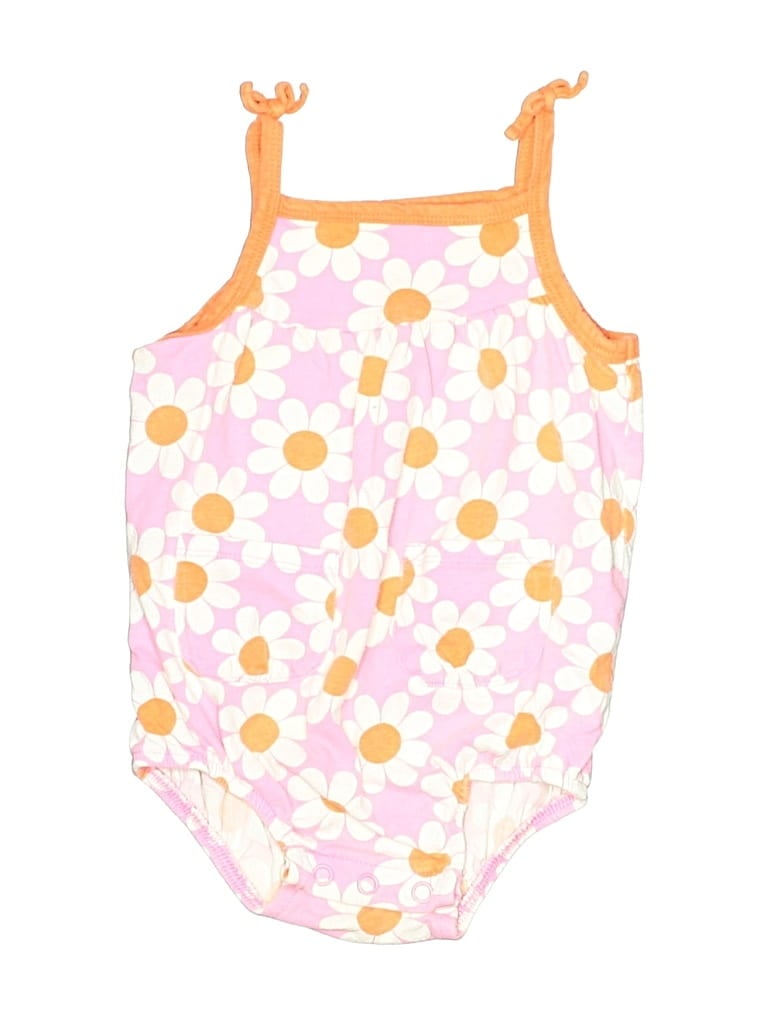 CARTER'S Pre-owned Babies' Short Sleeve Onesie In Pink