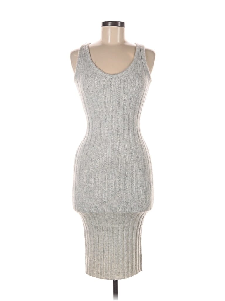 Pre-owned Happily Grey Cocktail Dress In Silver