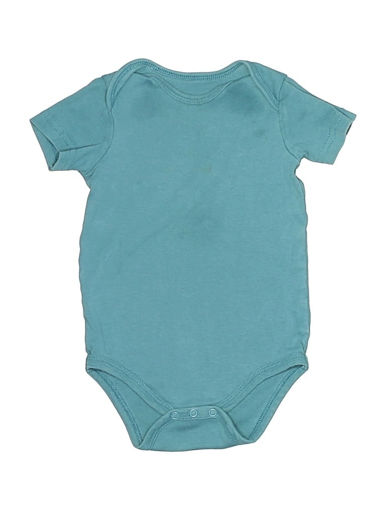 Pre-owned Primark Babies' Short Sleeve Onesie In Blue